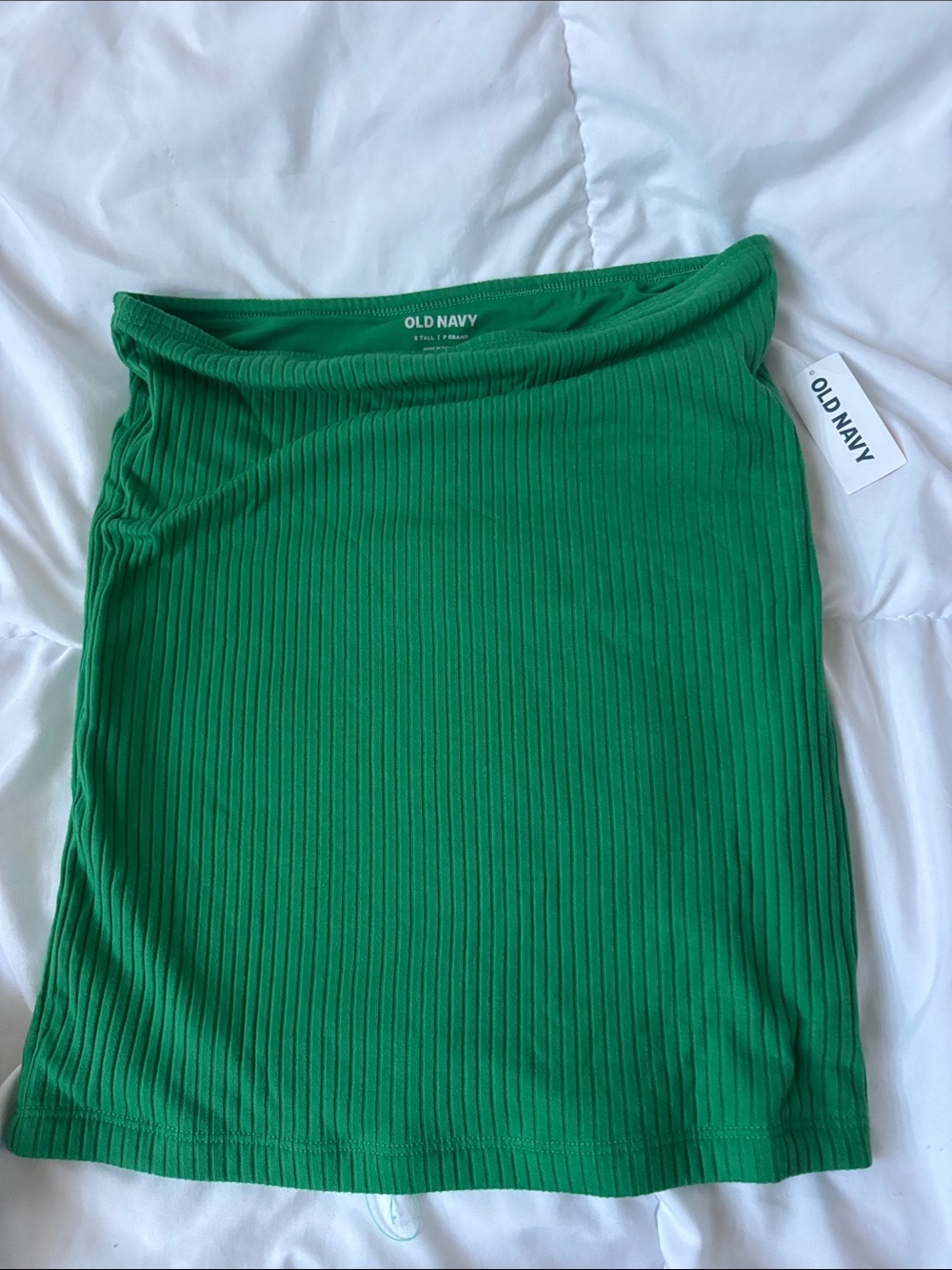 Old Navy Long Green Ribbed Tube Top